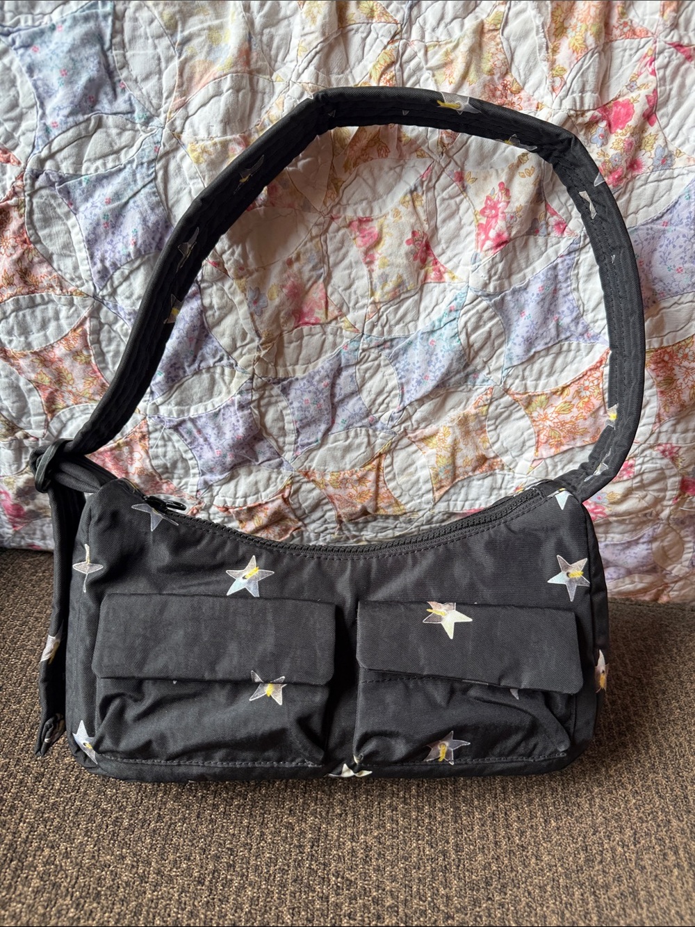 BAGGU Star Print Cargo Shoulder Bag